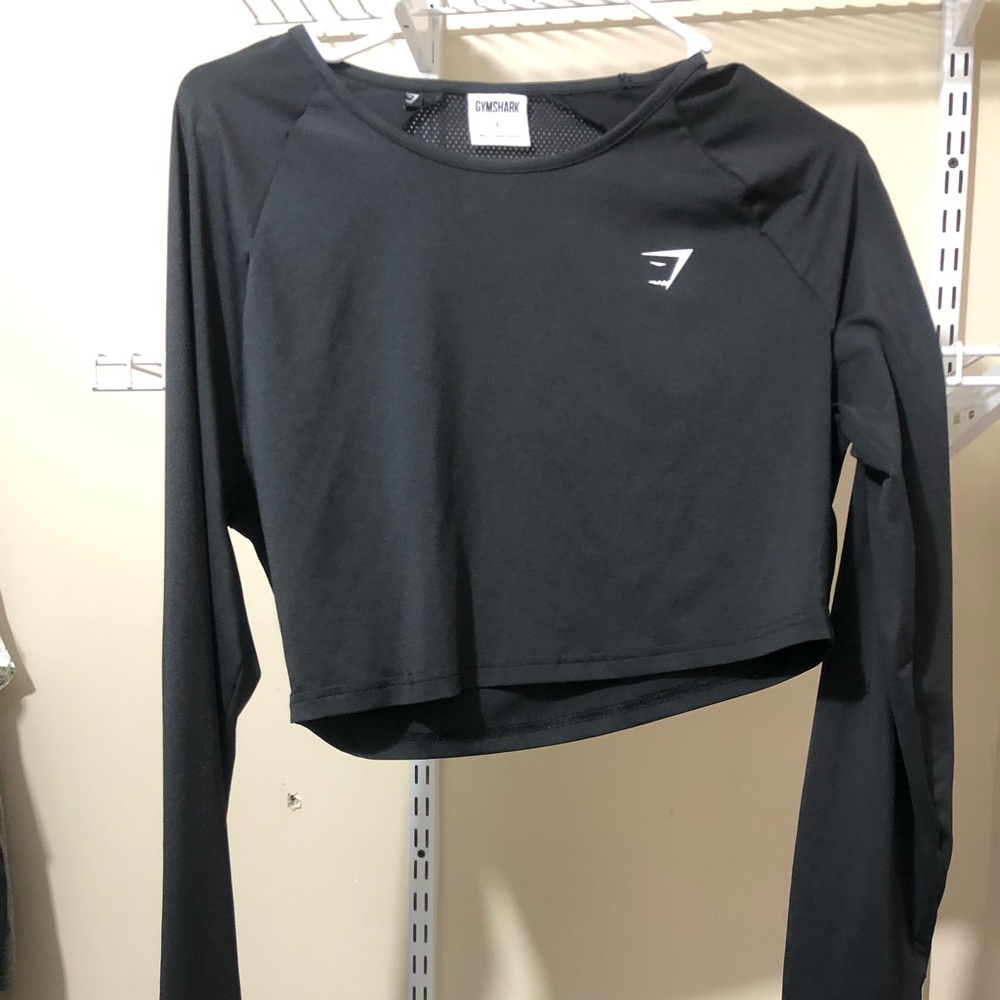 🦈🖤Gymshark Crop Black - workout athlete